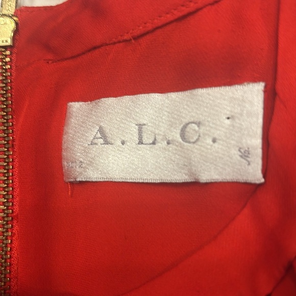 A.L.C. Red 100% Silk Sleeveless Blouse Top Size Small Careerwear Office - Picture 12 of 12